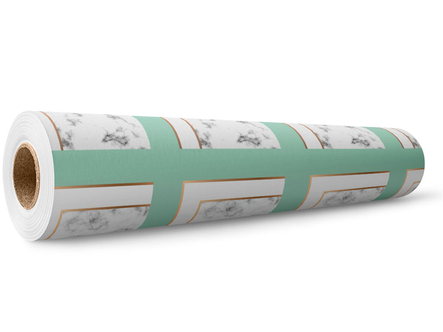 Aquamarine Square Tile Wrap Film Wholesale Roll~Rwraps Series 914 Digitally Printed Vinyl Roll~5