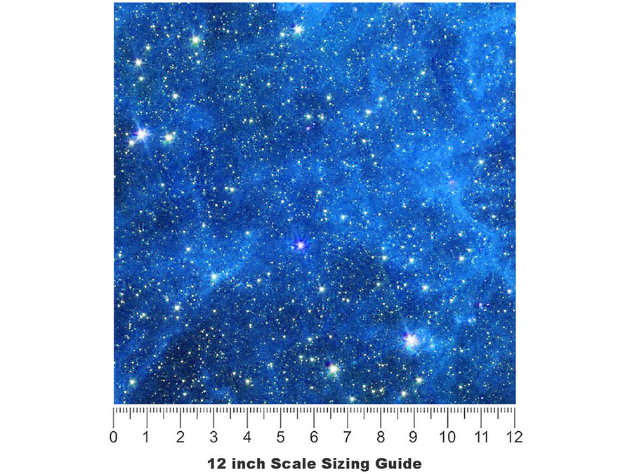 Aquarius Name3 Galaxy Vinyl Film Pattern Size 12 inch Scale~Rwraps Aquarius Name3 Galaxy Sizing Chart~3
