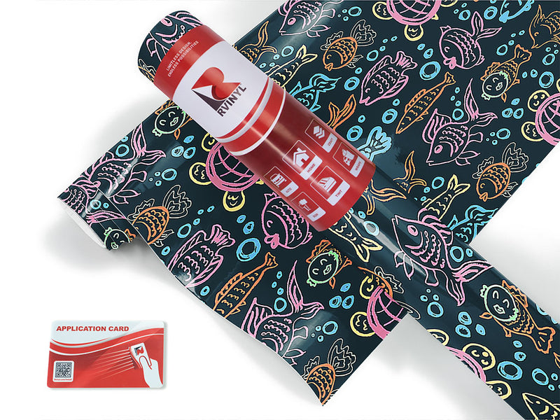 aquatic companions salt water Craft Vinyl Roll
