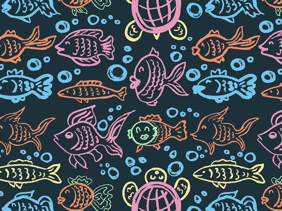 Aquatic Companions Marine Life Vinyl Wrap Pattern~Rwraps Series 914 Digitally Printed Vinyl Wrap~0