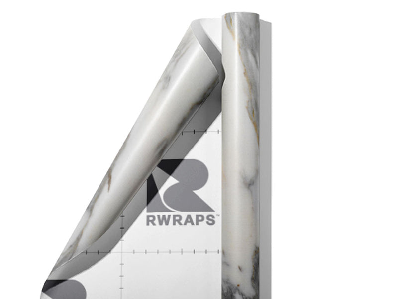 Arabescato Breccia-White Marble Wrap Film Sheets~Rwraps Series 914 Arabescato Breccia-White Marble Scrolled Sheet~3
