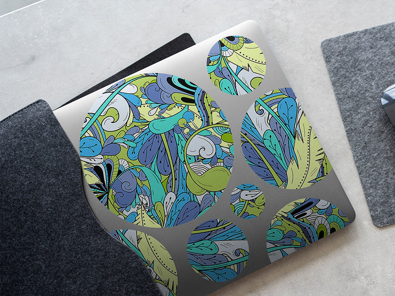 arduinna aesthetic floral DIY Laptop Stickers