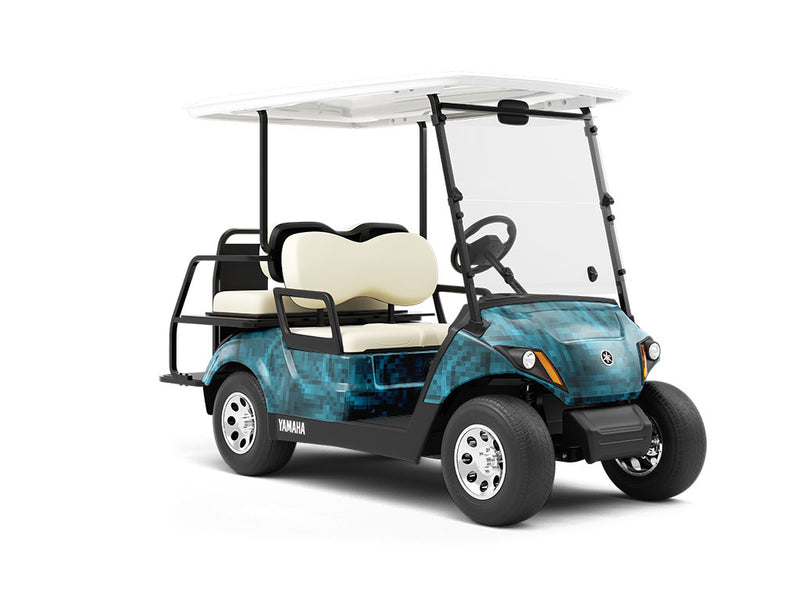 Argentinian Sadness Pixel Wrapped Golf Cart