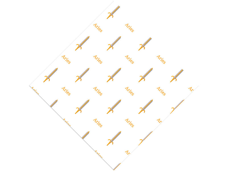 Aries Swords Astrology Vinyl Wrap Pattern