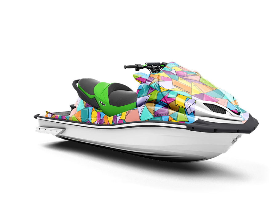 Artistic Endeavors Mosaic Jet Ski Vinyl Customized Wrap