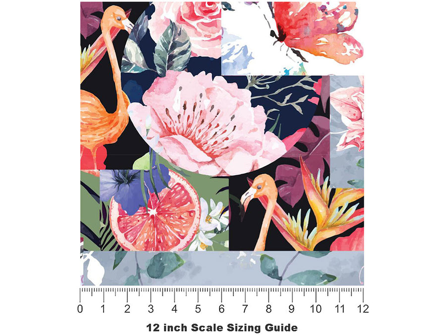 Artistic Inspiration Sticker Bomb Vinyl Film Pattern Size 12 inch Scale~Rwraps Artistic Inspiration Sticker Bomb Sizing Chart~3