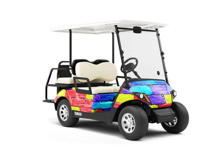 Ashlar Brick Wrapped Golf Cart