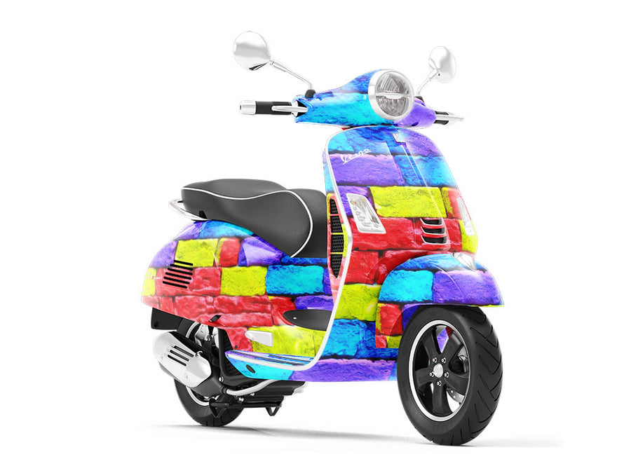 Ashlar Brick Vespa Scooter Wrap Film
