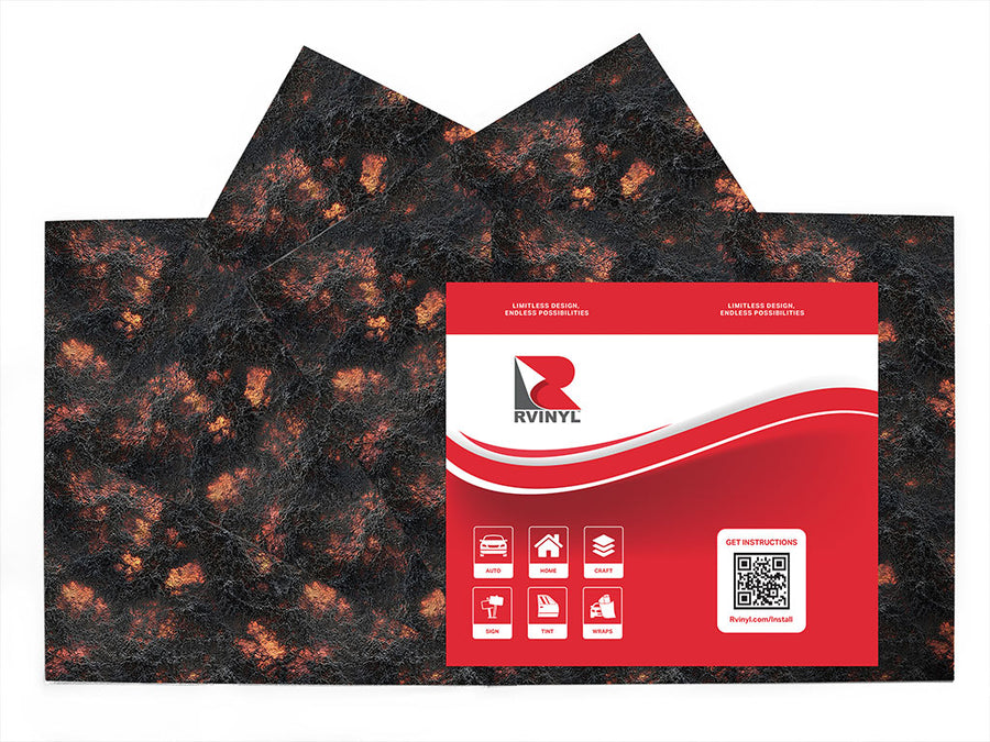 ashy skies lava Craft Vinyl Sheet Pack