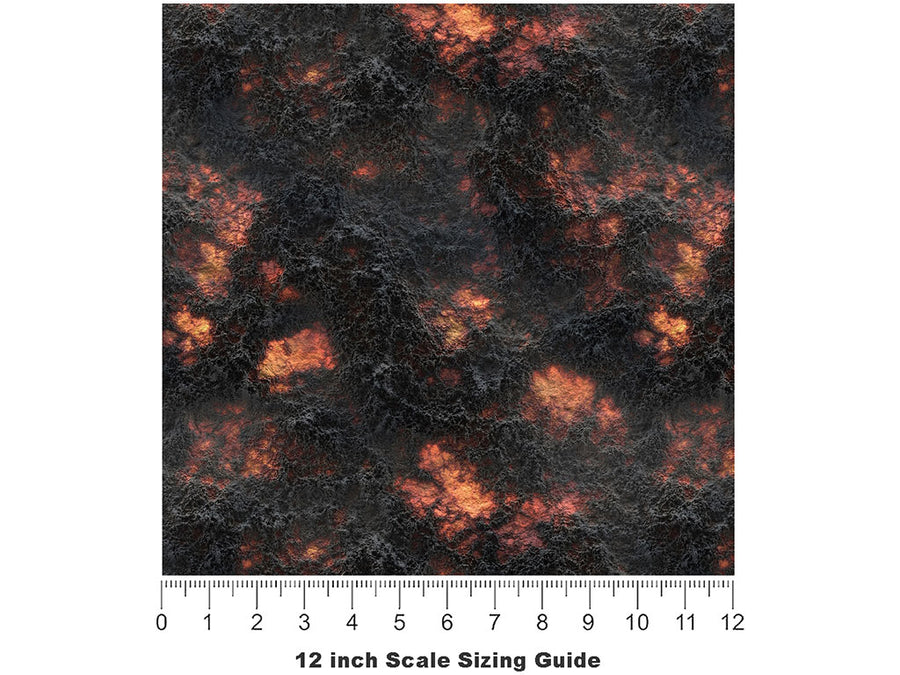 Ashy Skies Lava Vinyl Film Pattern Size 12 inch Scale~Rwraps Ashy Skies Lava Sizing Chart~2