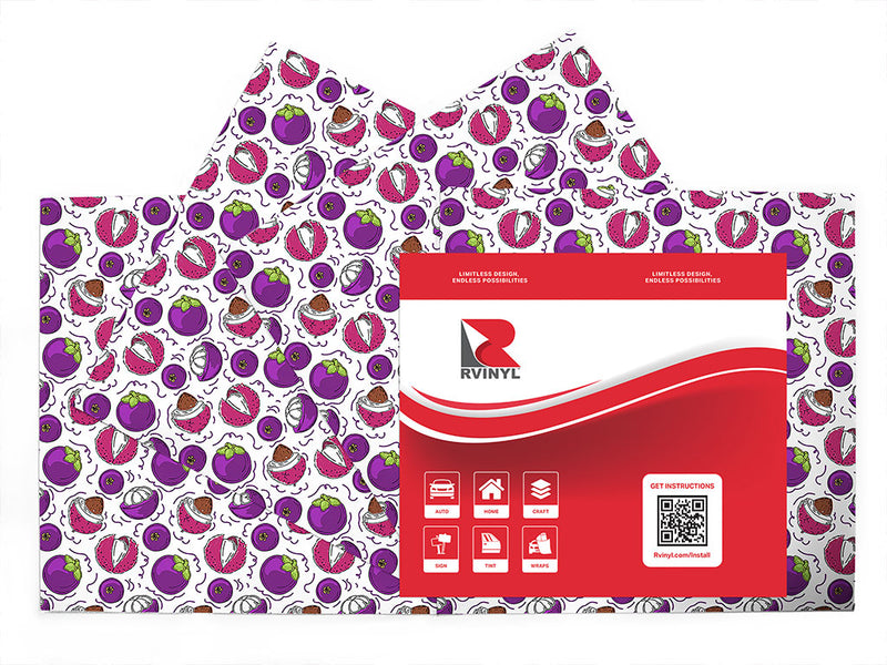asian exports fruit Craft Vinyl Sheet Pack