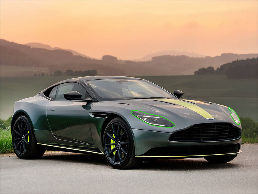 aston martin db11 2017-2023 Headlight Protection Installation Location