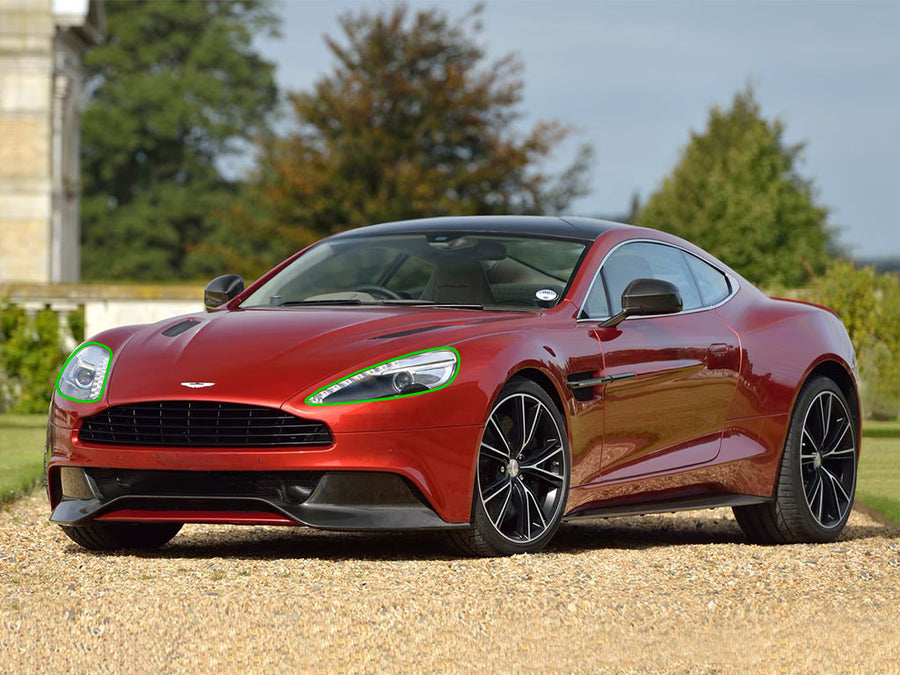 aston martin vanquish 2014-2017 Headlight Protection Installation Location