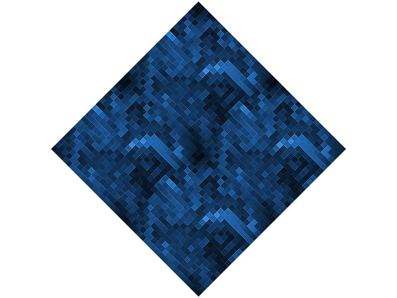 Astro Navy Pixel Vinyl Wrap Pattern