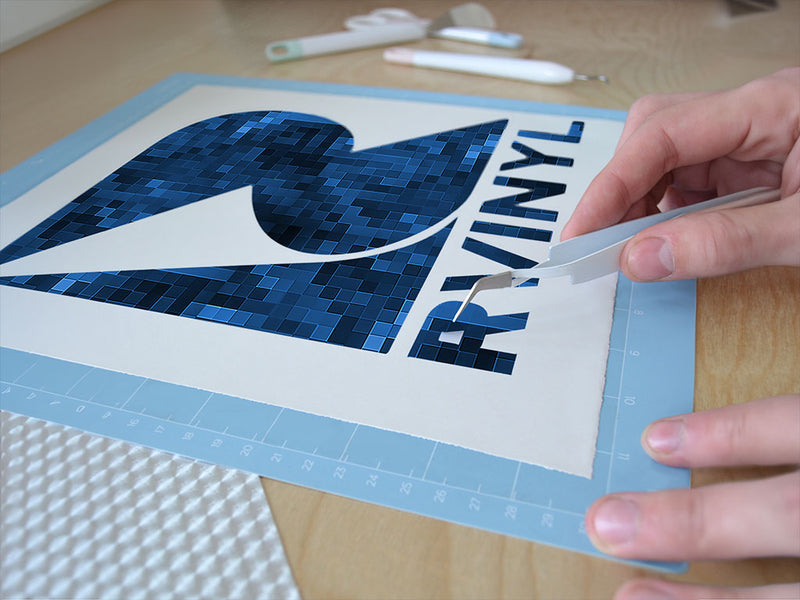 astro navy pixel Easy Weed Craft Vinyl