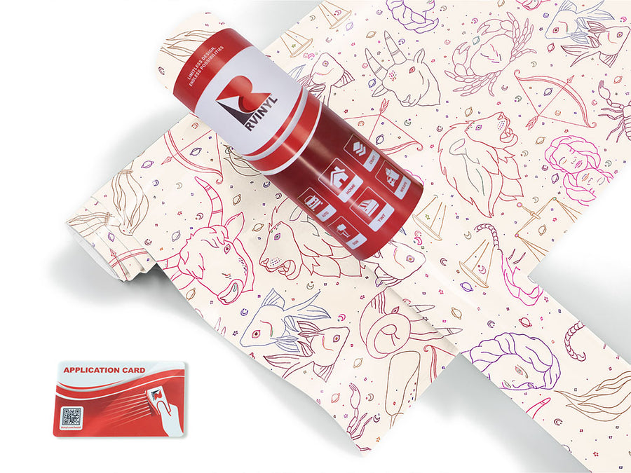 astrological outlines astrology Craft Vinyl Roll