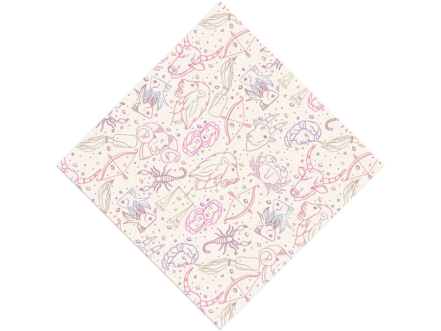 Astrological Outlines Astrology Vinyl Wrap Pattern