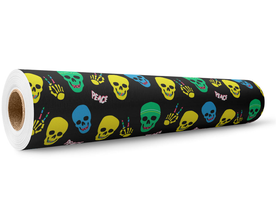 At Peace Halloween Wrap Film Wholesale Roll~Rwraps Series 914 Digitally Printed Vinyl Roll~5