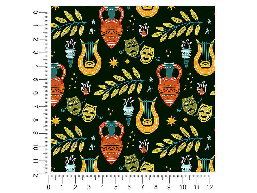 athenian dionysia greco roman 1ft x 1ft Craft Sheets