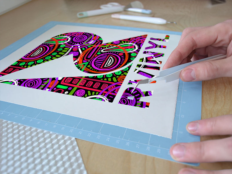 atlantic city abstract geometric Easy Weed Craft Vinyl