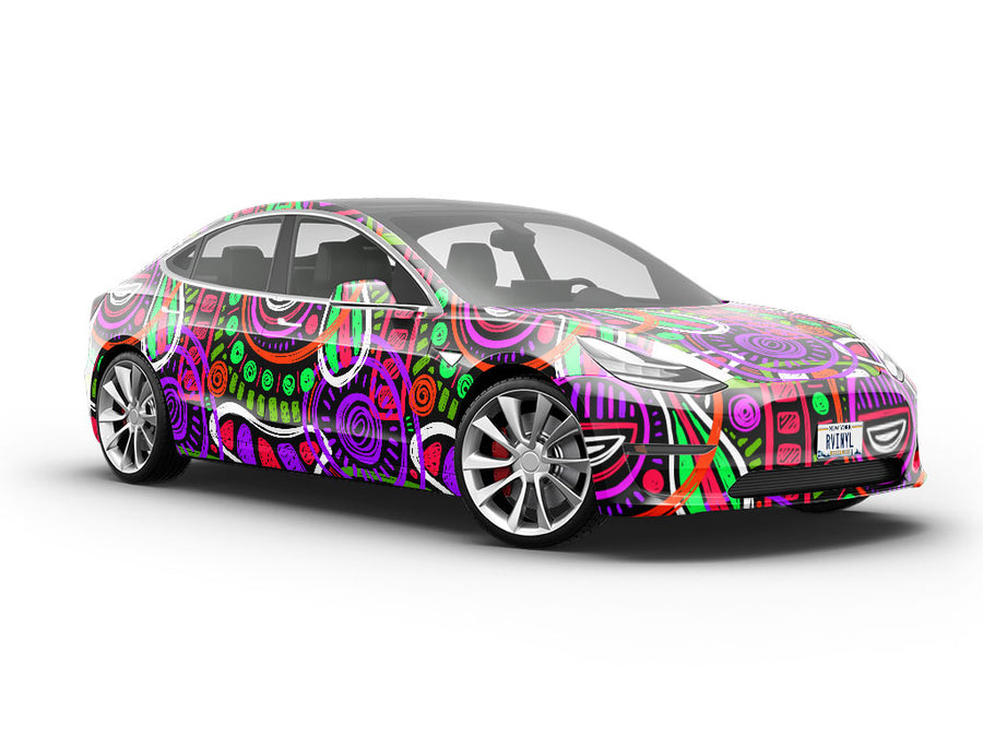 Atlantic City Abstract Vehicle Vinyl Wrap
