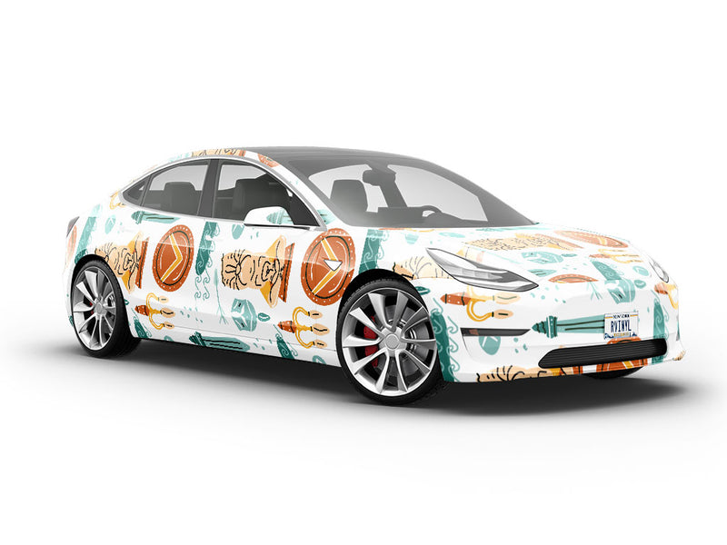 Atlas Pillars Greco Roman Vehicle Vinyl Wrap