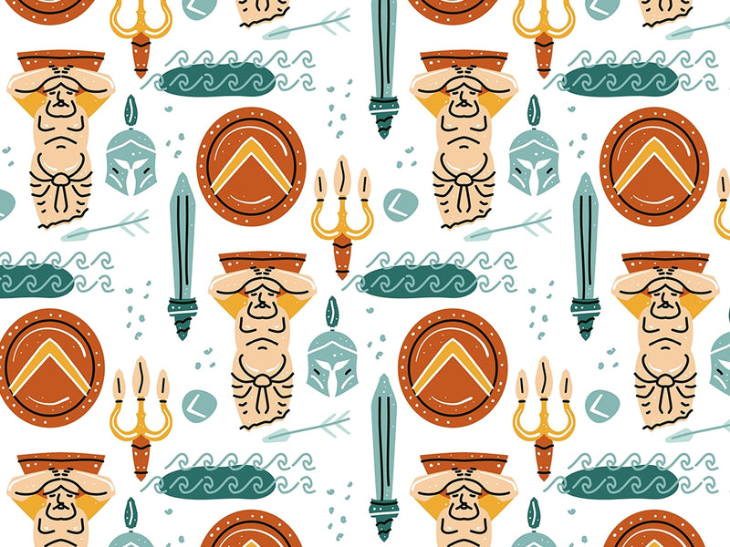 Atlas Pillars Greco Roman Vinyl Wrap Pattern~Rwraps Series 914 Digitally Printed Vinyl Wrap~0