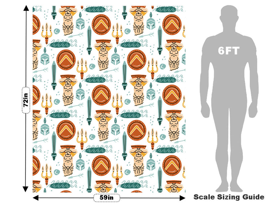 Atlas Pillars Greco Roman Vehicle Wrap Scale~Rwraps Series 914 Atlas Pillars Greco Roman Measurements~1