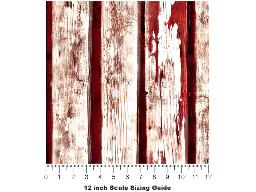 Auburn Bleach Wood Plank Vinyl Film Pattern Size 12 inch Scale~Rwraps Auburn Bleach Wood Plank Sizing Chart~3