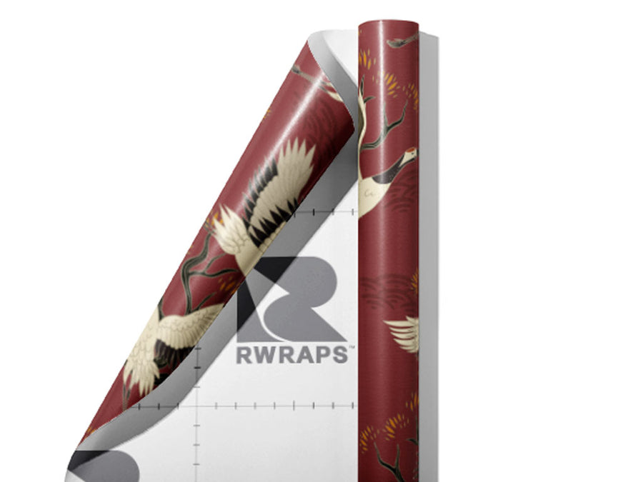 Auburn Flight Birds Wrap Film Sheets~Rwraps Series 914 Auburn Flight Birds Scrolled Sheet~3