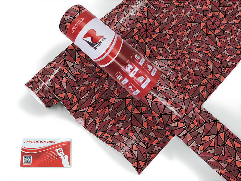 auburn star stained glass Craft Vinyl Roll