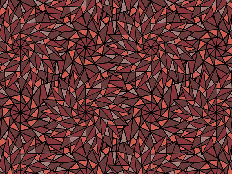 Auburn Star Stained Glass Vinyl Wrap Pattern~Rwraps Series 914 Digitally Printed Vinyl Wrap~0