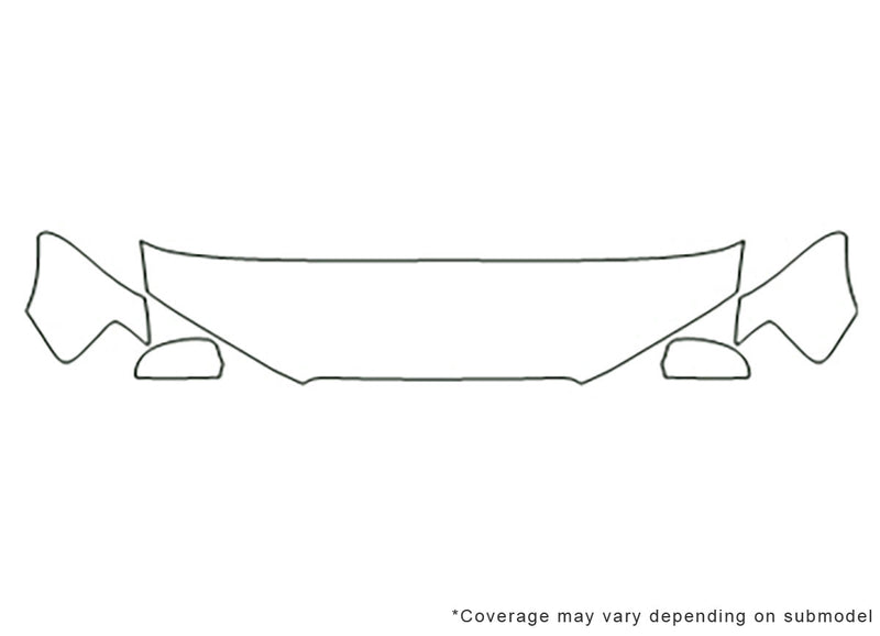 a3 Avery Dennison Clear Bra Hood Precut PPF Diagram
