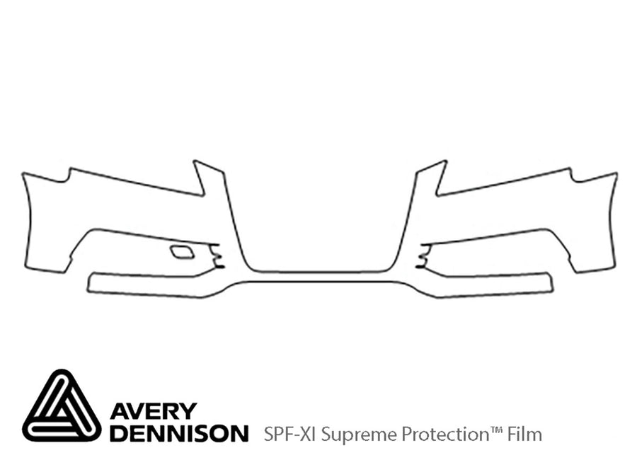 a3 Avery Dennison Clear Bra Bumper Precut PPF Diagram