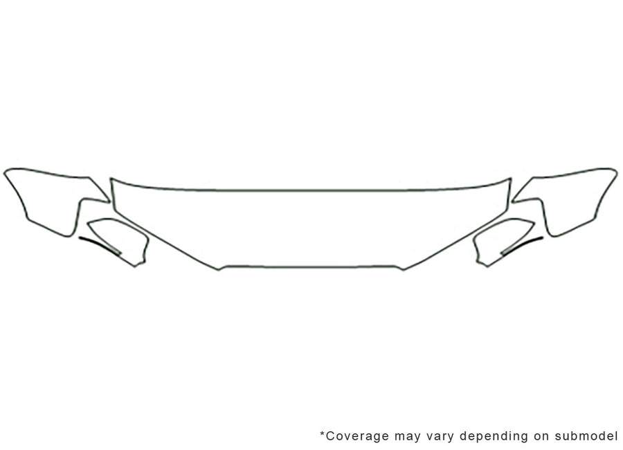 a3 Avery Dennison Clear Bra Hood Precut PPF Diagram