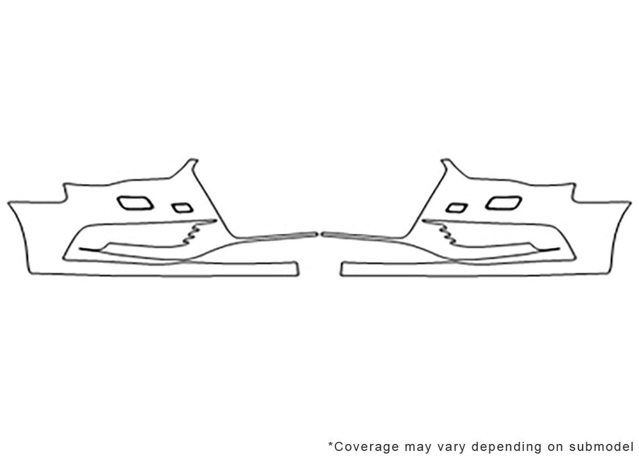 a3 3M Clear Bra Bumper Precut PPF Diagram
