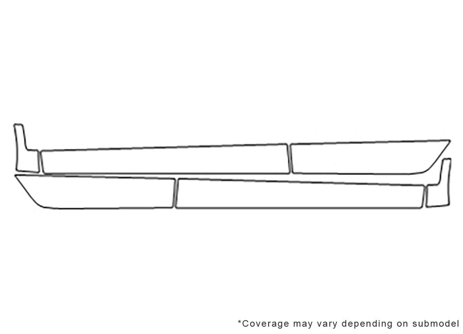 a3 Avery Dennison Clear Bra Door Cup Precut PPF Diagram