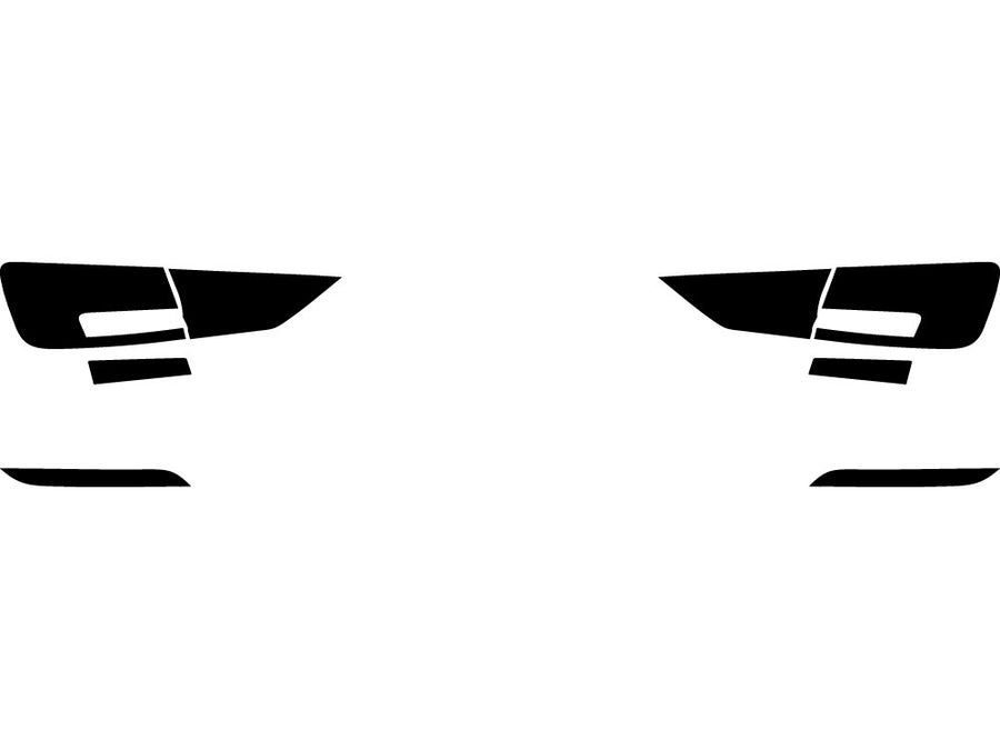 a3 (sedan / convertible) Precut Tail Light Tint Diagram