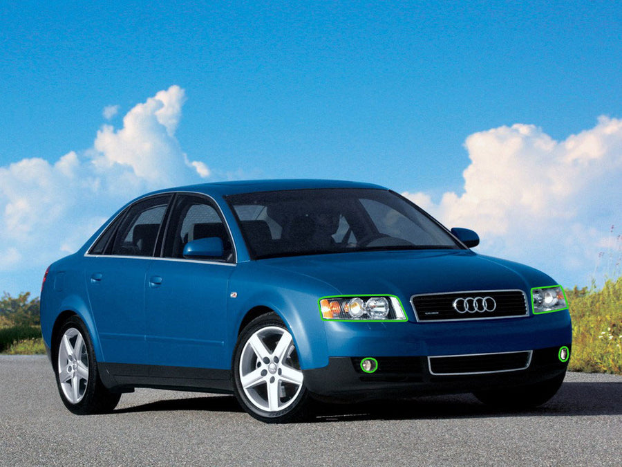 audi a4 1999-2001 (sedan) Headlight Protection Installation Location