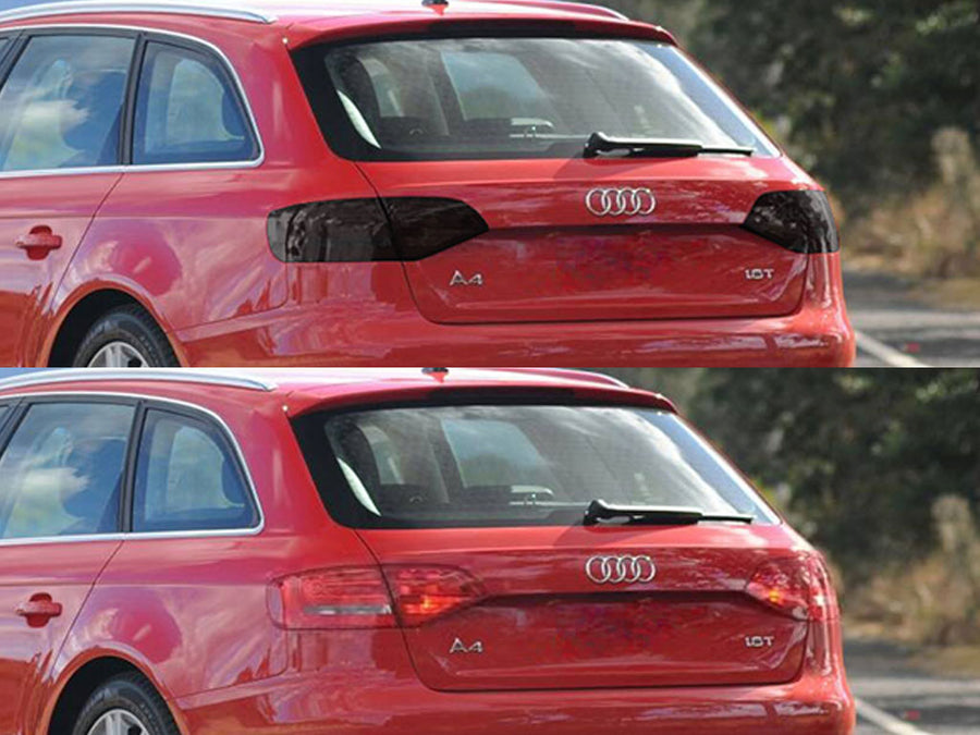 a4 (sedan) Before and After Smoked Taillights