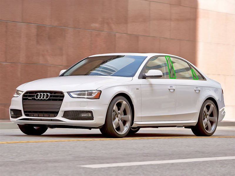 audi a4 2009-2016 (sedan) Pillar Post Trim Installation Location