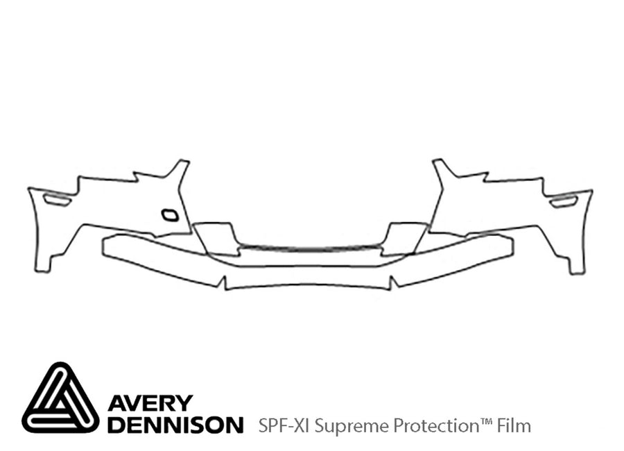 a4 Avery Dennison Clear Bra Bumper Precut PPF Diagram