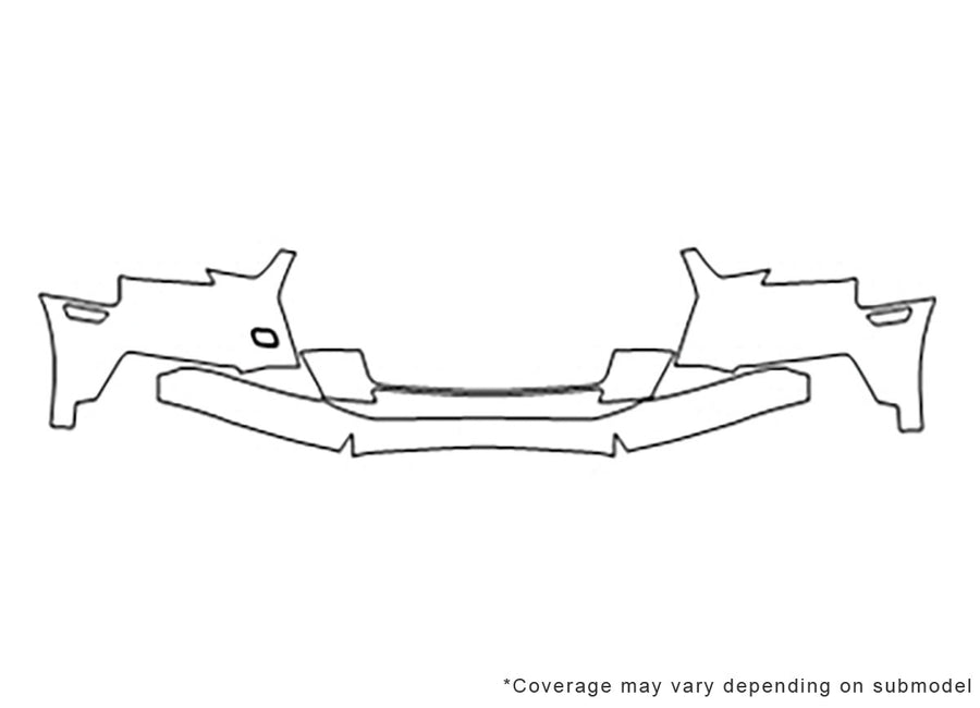 a4 Avery Dennison Clear Bra Bumper Precut PPF Diagram