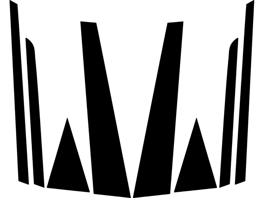 audi a4 2002-2008 (sedan - wagon - allroad) Carbon Fiber Pillar Trim Diagram
