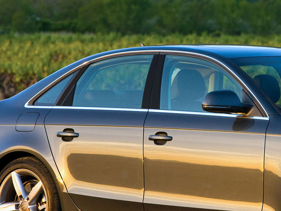 audi a4 2002-2008 (sedan - wagon - allroad) Matte Black Pillar Cover Diagram
