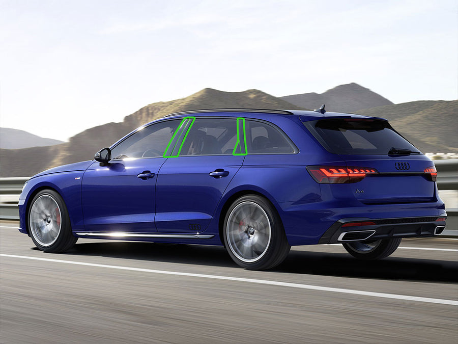 audi a4 2020-2023 (wagon - allroad) Pillar Post Trim Installation Location