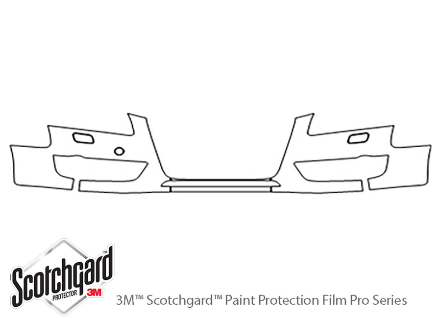 a5 3M Clear Bra Bumper Precut PPF Diagram