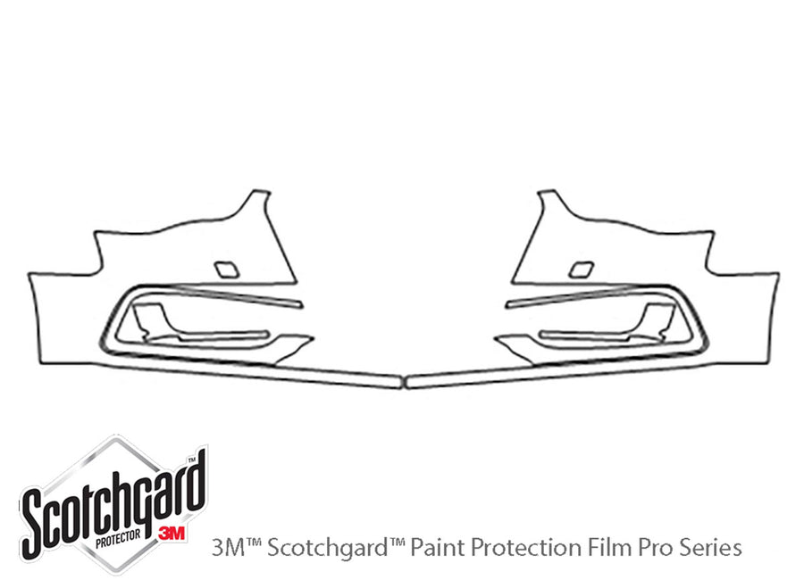 a5 3M Clear Bra Bumper Precut PPF Diagram