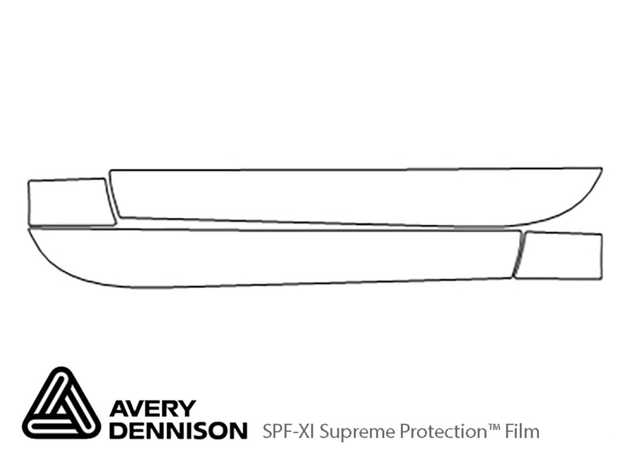 a5 Avery Dennison Clear Bra Door Cup Precut PPF Diagram