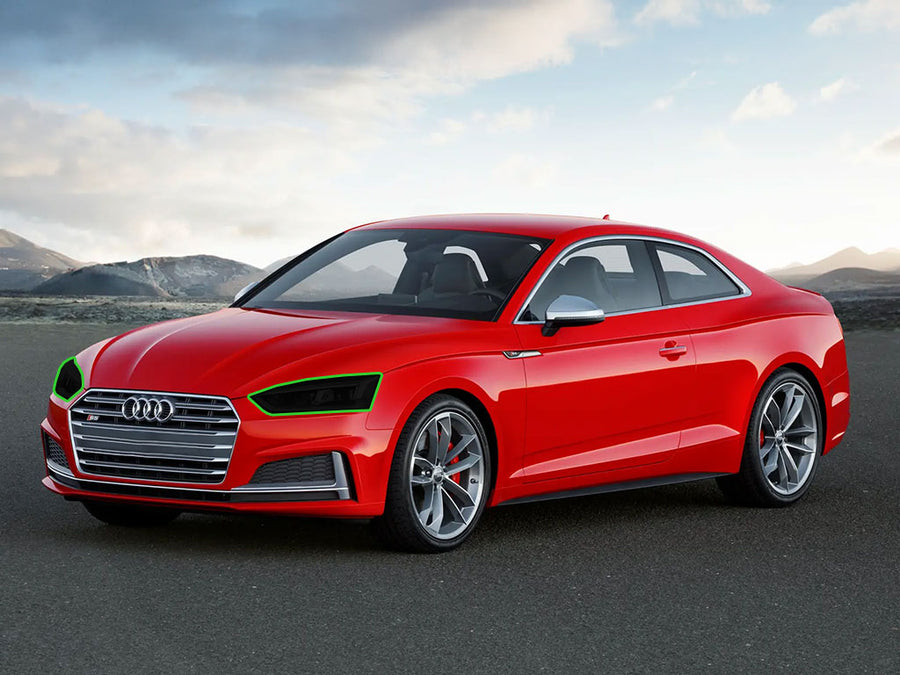 audi a5 2016-2017 Headlight Tint Location